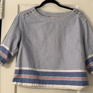 NWOT Anthropologie French Chic stripped top
